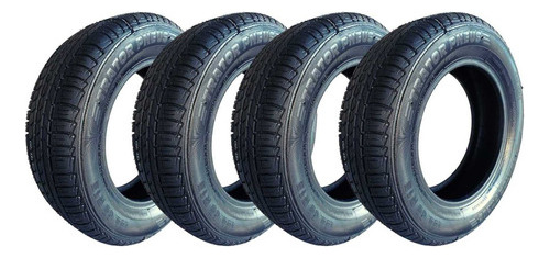 Kit 4 Pneu 195/65/15 Remold Com Borracha Vipal +4 Bico