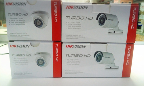 Kit Completo 4 Cámaras Hd Hikvision Disco 1tb Dvr Accesorios