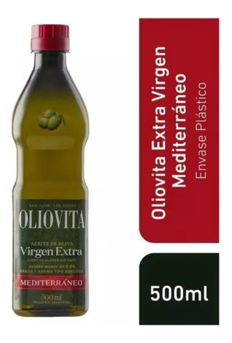 Aceite De Oliva Oliovita Mediterraneo Pet 500 Cc