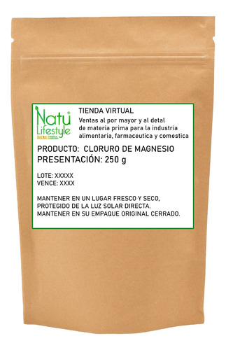 Cloruro De Magnesio X 250 G - g a $80