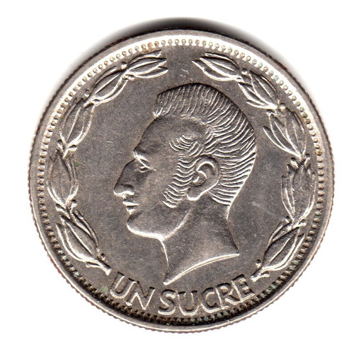Ecuador Moneda 1 Sucre Año 1964 Km#78b