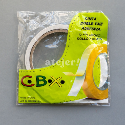 Imagen 5 de 8 de Cinta Doble Faz Adhesiva - Marca Cbx De 12mm X 10 Metros
