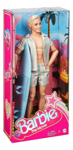 Barbie The Movie Figura Ken Surf Beach Mattel Original Nuevo