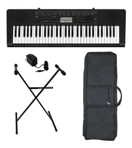Combo Teclado Casio Ctk3500 Funda Soporte Open toys 411 Ei