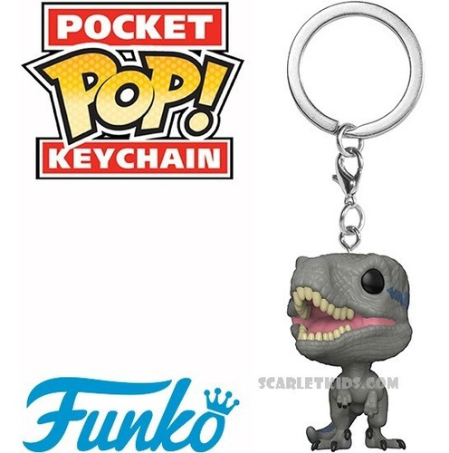 Llavero Funko Blue Jurassic World Pop Keychain Scarlet Kids