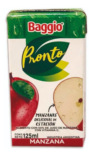 Imagen 1 de 3 de Jugos Baggio X 125 Ml Caja X 18 U - Lollipop
