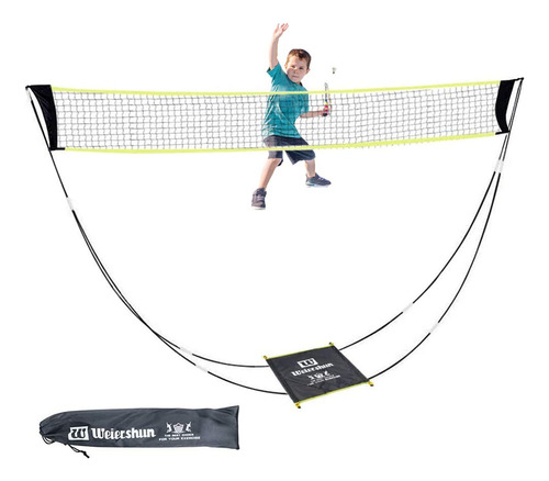 Red Badminton Portatil Fbsport Bolsa Transporte Tenis