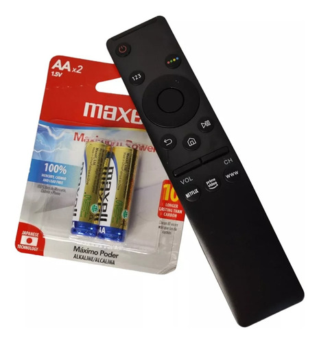 Kit Control Remoto Smart Tv Compatible Samsung + Pilas Aa