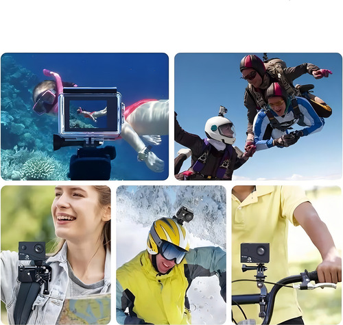 Câmera Go Cam Full Hd 4k: Wi-fi, Ação - Com