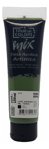 Tinta Acrílica Artistica Mix True Colors 150ml 2175 Verde Ro