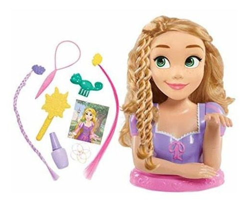 Disney Princess Deluxe Rapunzel Styling Head, 13 Piezas, Po