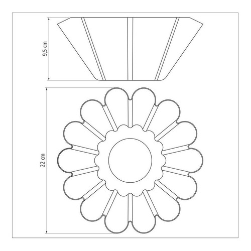Molde Brioche Tramontina 22cm Flanera Budinera Teflon