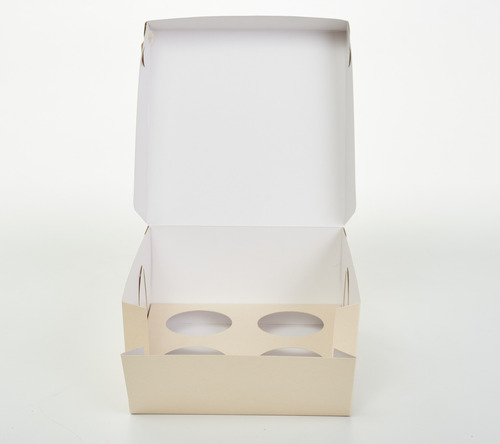 Caja C/ Cuna X4 Cupcake 18x18x10cm Muffin (x50u) - 047q4
