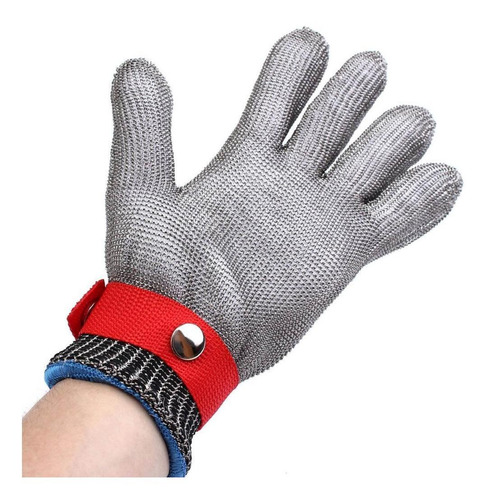 Luvas Aço Resistentes Do Trabalho Cozinha Açougueiro Malha