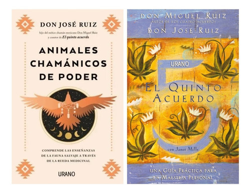 Animales Chamanicos + Quinto Acuerdo - Ruiz - Urano 2 Libros