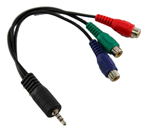 Adaptador Cable Plug 3.5 / 4 Contactos A 3 Rca Rgb Tv Htec