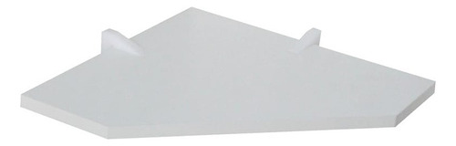 Prateleira De Canto Mdf Branco 35x35 C/ Suporte