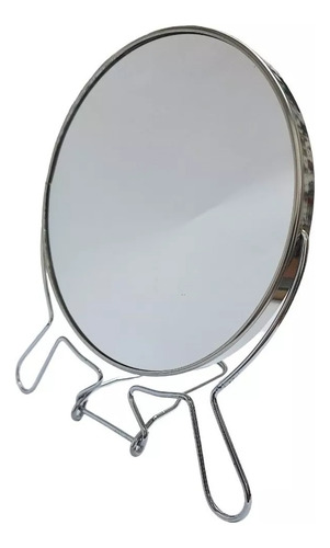 Imagen 1 de 3 de Espejo Pie Redondo 2 Caras Maquillaje 15 Cm 2x/1x Z Obelisco