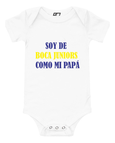 Body Modal Boca Juniors Soy De Boca Como Papá Mamá Tio Etc