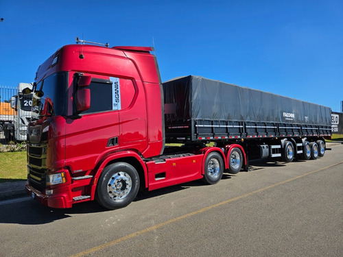 Scania R450 6x2 Highline Ano 22 + 4 Eixo Facchini 0km 14mts