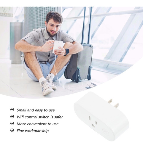 Enchufe Portátil De Control Remoto Wifi Us