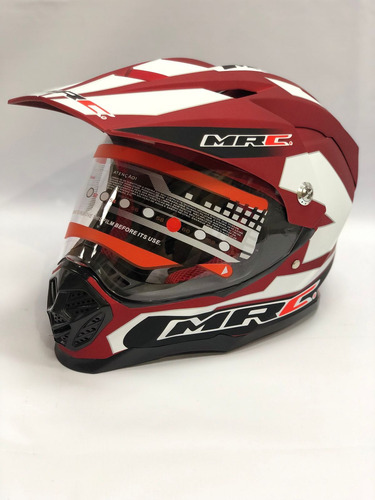 Casco Mrc Mx409 Cross Multiproposito - Dot Rojo Mat Red Xl