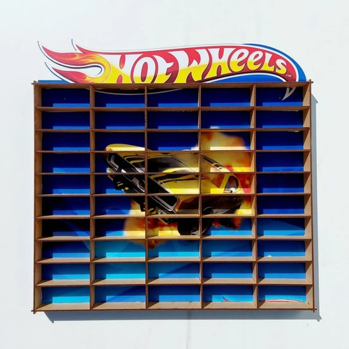 Porta Carrinhos Expositor Nicho Hotwheels Miniatura