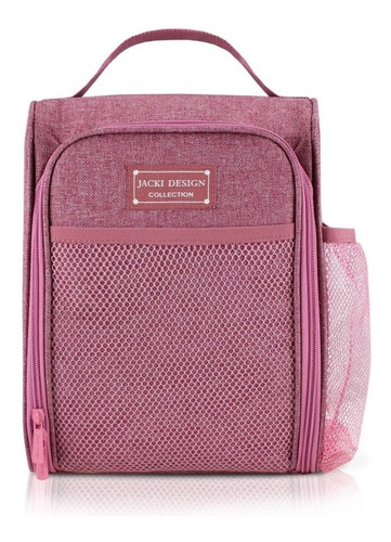 Bolsa Térmica Alumínio Marmita Jacki Porta Garrafa Rosa