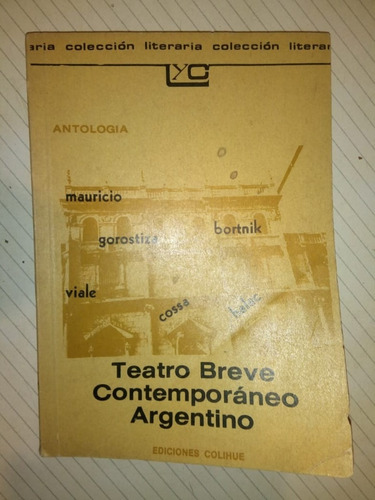 Libro Teatro Breve Contemporáneo Argentino Colihue