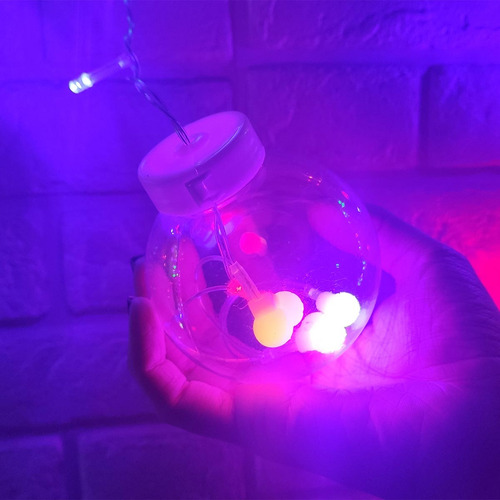 Pisca Pisca Natal 12 Bolas 3m Led 8 Modos Arvore De Natal