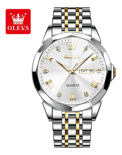 Reloj Analógico De Cuarzo Impermeable Para Hombre Olevs 9931