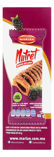 Barras Nutret Zarzamora 200g