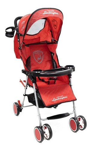 Cochecito de paseo Dencar Literider 3217 rojo con chasis color gris