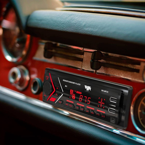 Som Automotivo Bt Usb Sd Card Rádio Fm App Iluminação 7cor H
