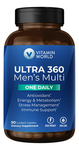 Multivitamínico Ultra 360 Hombres Minerales Vitamina A, C, D
