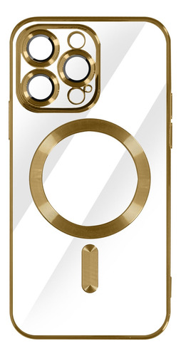 Case Transparente Y Cromado Magsafe iPhone 14 Pro - Cover