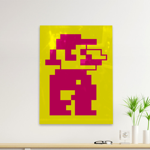 Cuadro Deco Mario Bros Pixel (d0360 Boleto.store)