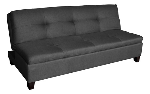 Sofa Cama Individual Gris | Atlas Color Gris claro Diseño de la tela Liso