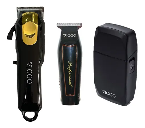 Set Viggo Maquina Cortar Pelo + Trimmer + Shaver