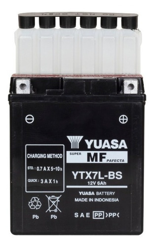 Bateria Yuasa Ytx7l-bs Con Acido Indonesia Cargo 150cc