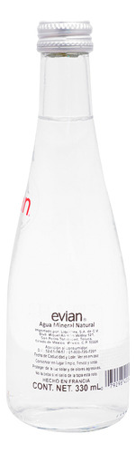 Agua Natural Mineral Evian 330 Ml. (12 Piezas)