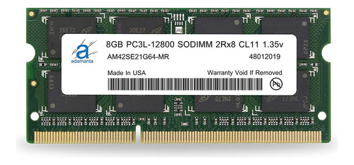 Memoria Ram Adamanta, Ddr3/ddr3l De 8 Gb, 1600 Mhz, Cl11, 1,