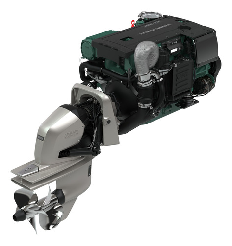 Motor Diesel Lancha Ou Barco Volvo Penta D4 320hp Com Rabeta
