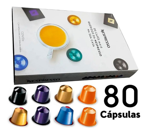 Nespresso 80 Cápsulas De Café Variado - Pack 80 Caps Variado