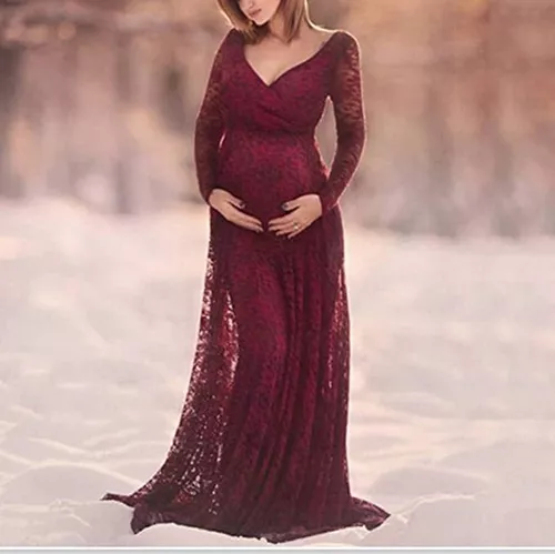 Continente Honesto buscar Vestido Largo Elegante Para Embarazadas De Fiesta E015 | Cuotas sin interés
