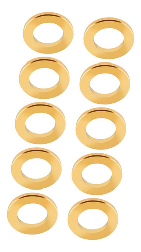 10x Espaçadores Arruelas Juntas Bicicleta M5 Dourado