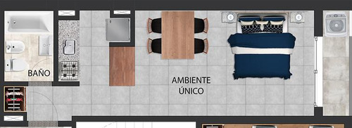 Venta Departamento Monoambiente En Zona Centro