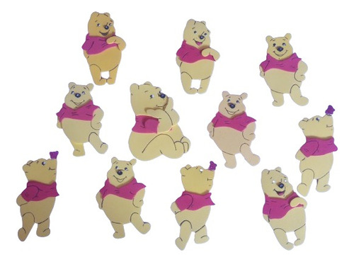 Apliques Goma Eva Personajes Winnie The Pooh X10