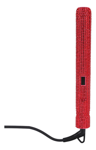 Alisador De Pelo Rojo Profesional Rhinestone Flat Iron