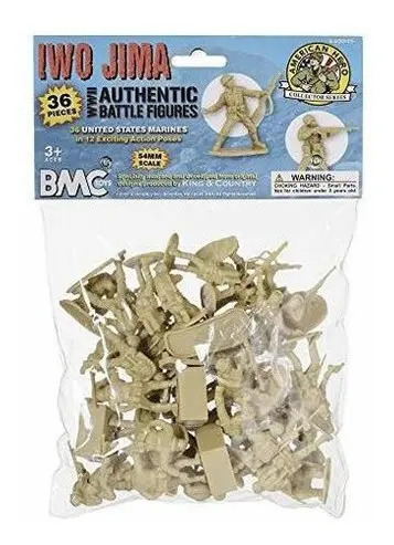 US Marines 8 pcs Privates at Attention 54mm - Toy Soldier Figurines